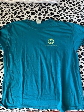 Comfort Colors Teal Crewneck T-Shirt with Small Label